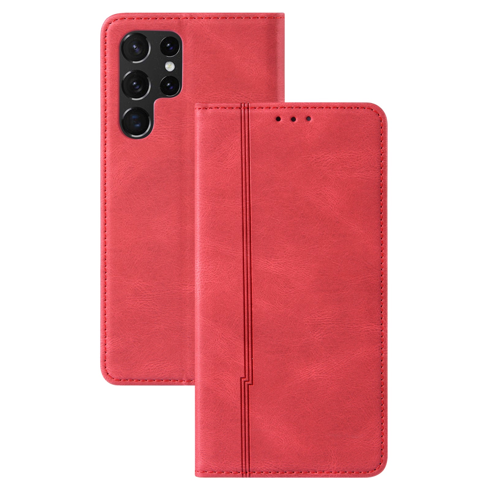 Shockproof Phone Case for Samsung Galaxy S23 Ultra Skin-friendly Leather Stand Wallet Cell Phone Cover Shockproof Phone Case for Samsung Galaxy S23 Ultra Skin-friendly Leather Stand Wallet Cell Phone Cover